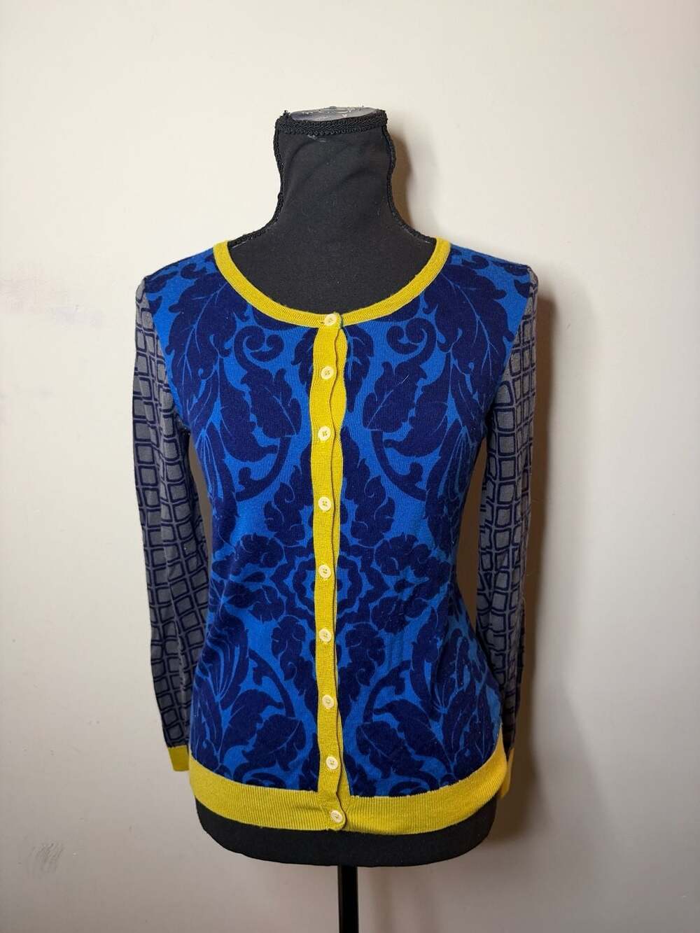 Boden Patterned Cardigan Sweater
